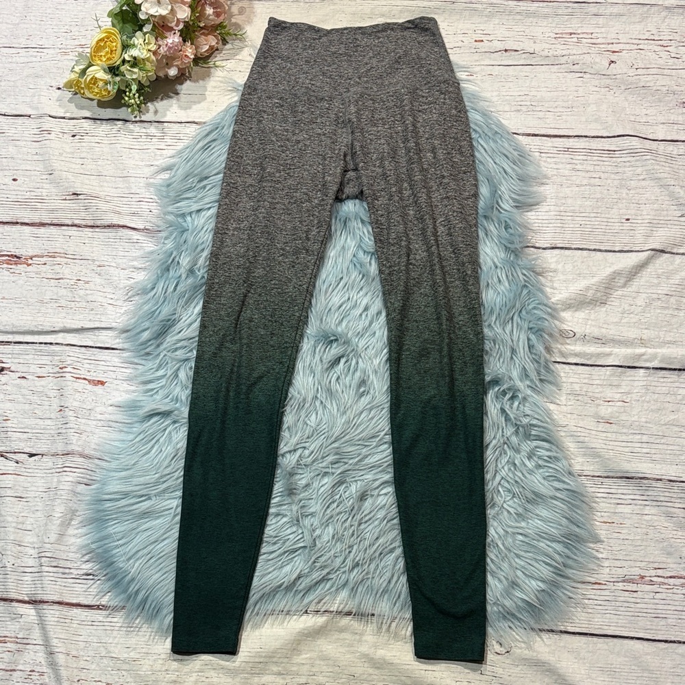 Beyond Yoga Spacedye Gray Green Ombre High Rise Leggings
